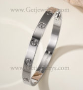 202523466 2pcs Classics Love Bracelet White Gold