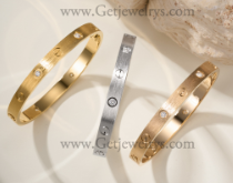 202523469  Love Bracelet-Brushed Finish With 4 Diamonds
