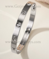 202523470 Classics Love Bracelet with 4 Diamonds White Gold