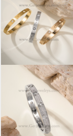 202523500 Love Bracelet-Brushed Finish and Diamond-Paved