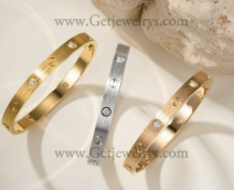 202523503 Love Bracelet-Brushed Finish With 4 Diamonds