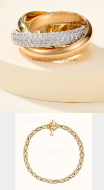 202523525 Trinity Ring and Chaine D'Ancre Necklace