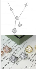 202523723  Magic Alhambra Necklace and Earrings