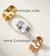 202523741 LOVE Ring Classic Mondel White Gold