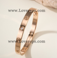 202523779 Classics Love Bracelet with 4 Diamonds Rose Gold